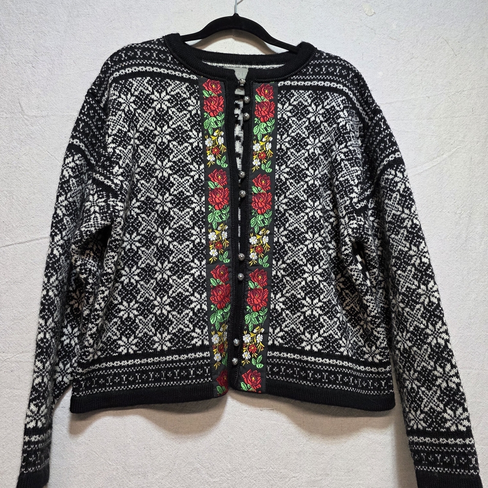 Vintage Squaw Valley Fair Isle 100% Wool Sweater